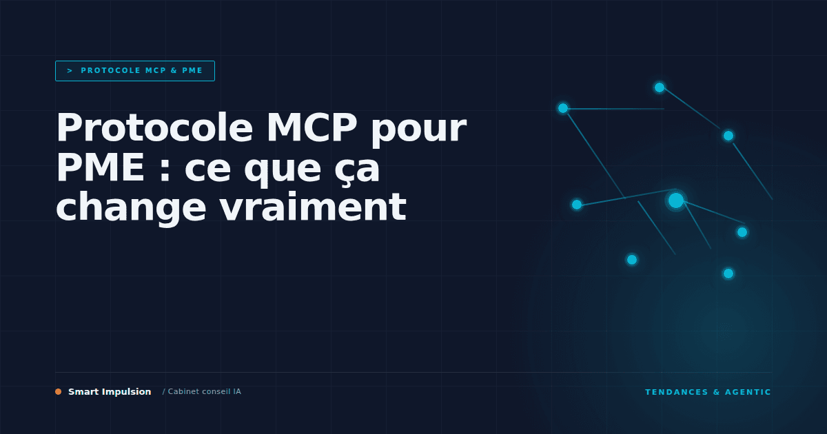 Image d'illustration pour l'article "Protocole MCP pour PME : ce que ça change vraiment"