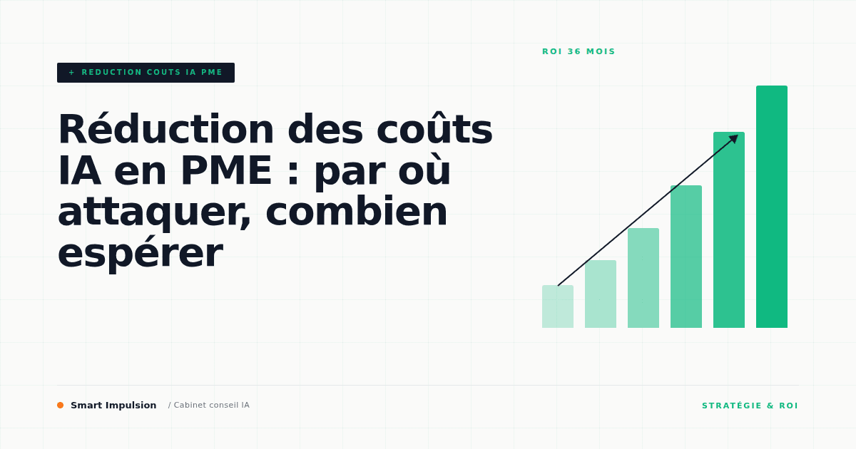 Image d'illustration pour l'article "Réduction des coûts IA en PME : par où attaquer, combien espérer"